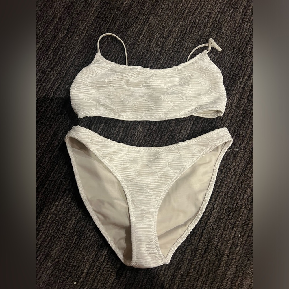 Triangle swimsuit.